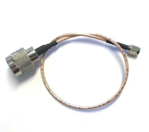 5pk Reverse Polarity SMA male plug to N male plug RG-316 pigtail cable 12 inch - Picture 1 of 3