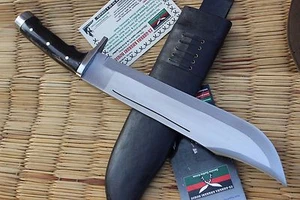 16" Hand Forged Full Tang Blade Bowie knife , NHZ Nepal Khukuri Knifes - Picture 1 of 3