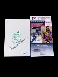 MARK O’MEARA SIGNED MASTERS UNDATED GOLF SCORE CARD RARE JSA 3 - Picture 1 of 2