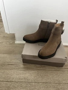 Franco Sarto Woman Water Resistant Light Brown Ankle Boot, Size 6M - Picture 1 of 6