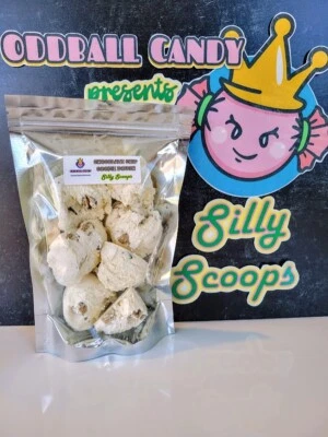 ODDBALL CANDY CO. Freeze Dried CHOCOLATE CHIP COOKIE DOUGH ICE CREAM - 4oz - *MADE TO ORDER*