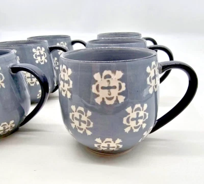 Baum Brothers gris marroquí 19,5 OZ Juego de 6 tazas café té Foto 1 de 4