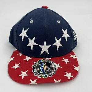 Red Ape Hat 5 Star Red White Blue Snap Back Ball Cap New - Picture 1 of 7