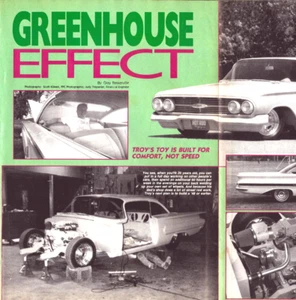 Chevy Impala 1960 Hot Rod Conversion Article Greenhouse Vintage Print 1990 - Bild 1 von 8