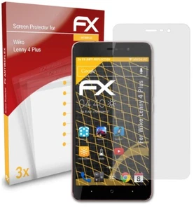 atFoliX 3x Screen Protection Film for Wiko Lenny 4 Plus matt&shockproof - Zdjęcie 1 z 8