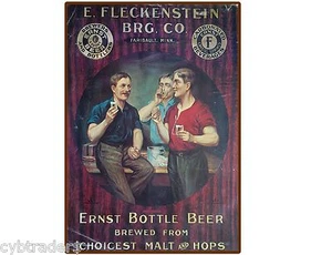 Fleckenstein Bier Faribault MNN Kühlschrank / Werkzeugkoffer Magnet Männerhöhle  - Bild 1 von 1