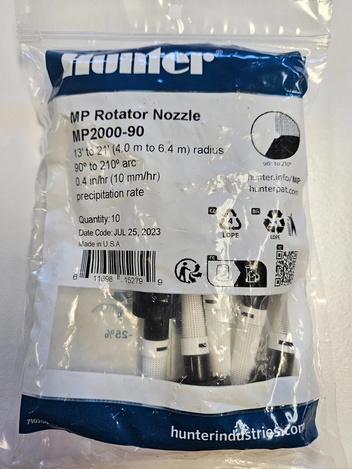 10 Hunter MP 2000 90-210 Rotator Sprinkler Nozzles NEW - Bild 1 von 1
