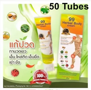50 Thai Herbal Body Cream Help Reduce Relief Muscular Aches Pain Sprains Massage - Bild 1 von 12