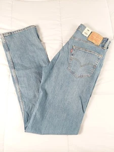 Levis 527 Jeans Mens 34x36 Bootcut Fit Blue Denim Tall NWT Cowboy Y2K Grunge 90s - Picture 1 of 14