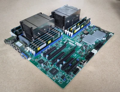 Supermicro X9DR7-LN4F Intel Dual Socket LGA2011 E-ATX Server Board Mainboard - Bild 1 von 4