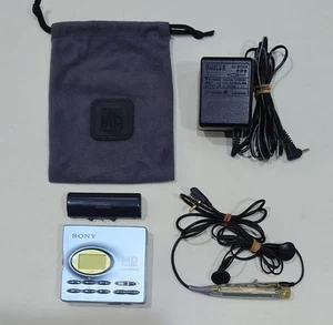 SONY MZ-R91 Portable Minidisc Recorder Working condition From Japan - Picture 1 of 24