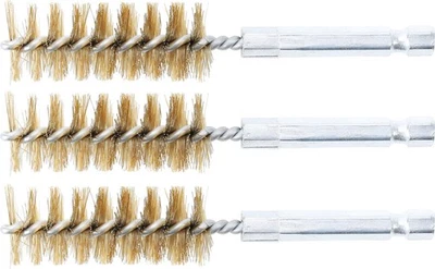 BGS Messingbürste | 18 mm | Antrieb Außensechskant 6,3 mm (1/4") | 3-tlg. - Bild 1 von 4