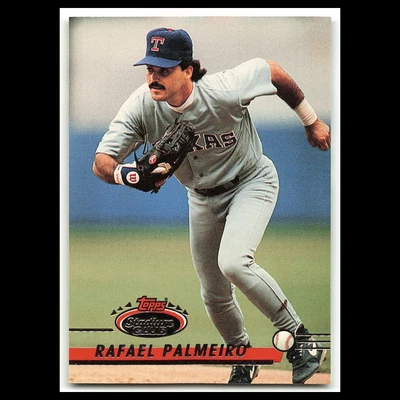 Rafael Palmeiro #115 1993 Topps Stadium Club Texas Rangers Baseball Card MLB NM - Image 1 of 3