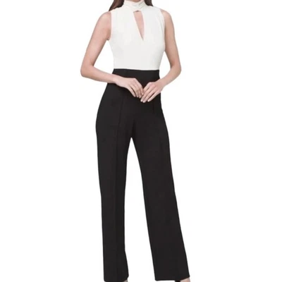 Белый дом черный рынок черный и белый широкие ноги комбинезон размер 12 официальный карьера - Изображение 1 из 4