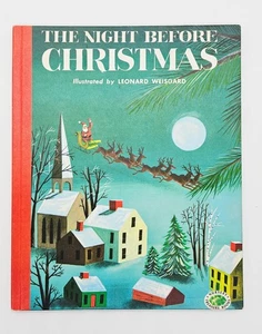 The Night Before Christmas 1949; 1978 Printing; Moore / Weisgard Hardcover Color - Picture 1 of 18