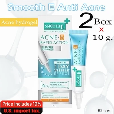 Hidrogel suave para acné E 10 g × 2 | Gel para el cuidado de manchas transparentes para pieles propensas a manchas Foto 1 de 3