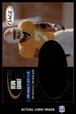 2000 SAGE Authentic Autograph #A18 DEON GRANT Tennessee Volunteers AUTO RC EX-NM - Image 1 of 4