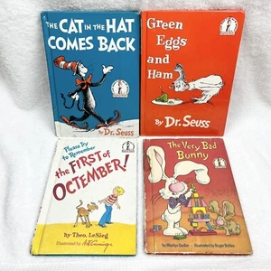 Vintage Menge 4 Dr. Seuss Hardcover Kinderbücher einige 1. Auflage - Bild 1 von 9