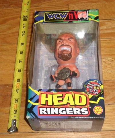 1999 WCW NWO Toy Biz Bill Goldberg Head Ringers Wrestling Figure WWF WWE Cover