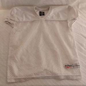 Schutt Jersey Sports Football White Mesh Jersey Sports Youth Small - Picture 1 of 8