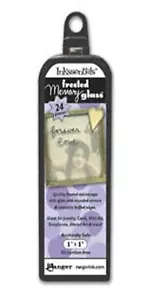 Vidrio con memoria esmerilado Ranger Inkssentials 1"" x 1"" cuadrado 24 piezas álbum de recortes nuevo en paquete - Imagen 1 de 2