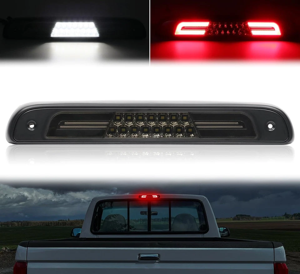 For 1992-1996 Ford F150 F250 Bronco 3RD Led Third Brake Light Cargo Lamp Smoked - Image 1 of 4