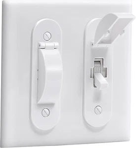 Protezione Interruttore a Parete, Protezione Coperchio Interruttore Luce a Prova di Bambino | Stile Toggle | Luce S - Foto 1 di 12