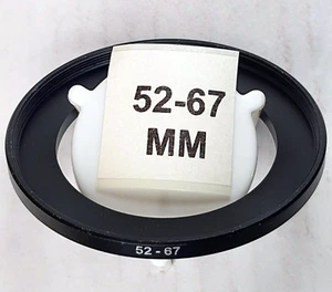52-67mm Metal Step Up Adapter Ring 52mm Lens to 67mm Filter Converter E52-E67 - Picture 1 of 4