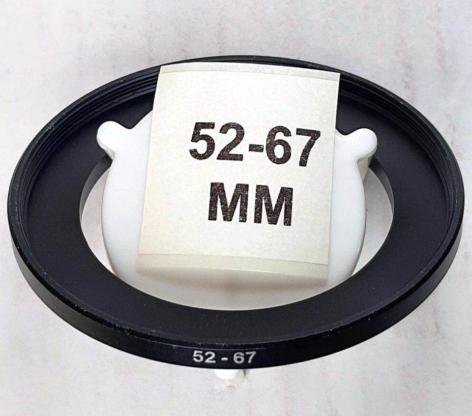 52-67mm Metal Step Up Adapter Ring 52mm Lens to 67mm Filter Converter E52-E67 - Image 1 of 4
