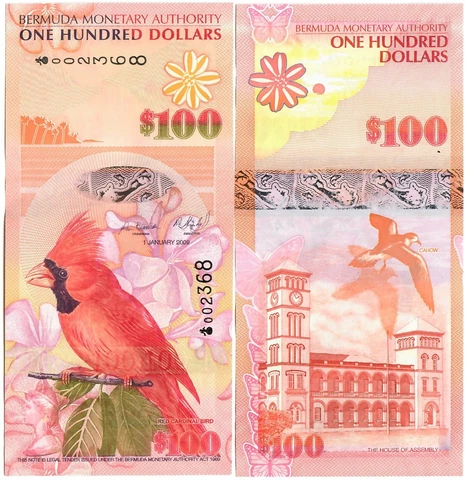 Bermuda 100 Dollars 2009 UNC Cover