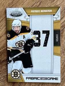 2010-11 Certified Fabric of the Game Jersey Number #PB Patrice Bergeron 23/25
