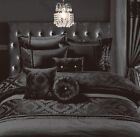 CASABLANCA EMBROIDERED Satin Silk Duvet Quilt Cover Bedding Set Or Throw Cushion
