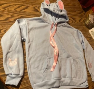 Girls Size 12/14 Bunny Hooded Sweatshirt - Picture 1 of 1