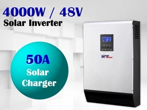 5kva 4000w 48v solar inversor + 50a cargador solar + 60a cargador de batería - Imagen 1 de 3