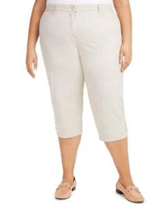 Karen Scott Women's Plus Size Capri Pants Gray Size Petite Small - Picture 1 of 4