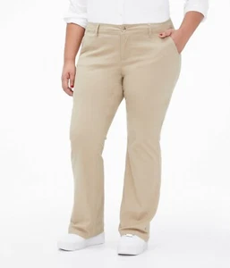 Aeropostale Juniors Niñas PANTALONES UNIFORMES CURVILÍNEOS CLÁSICOS SARGA 00R - Imagen 1 de 4