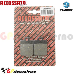 AGPA17OR PASTIGLIE ORGANICHE ANTERIORI ACCOSSATO PIAGGIO 50 ZIP 2T 2000 - Picture 1 of 1