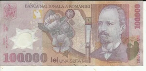 ROMANIA 100000 100 000 LEI 2001 P 114. VF CONDITION. 4RW 28NOV - Picture 1 of 1