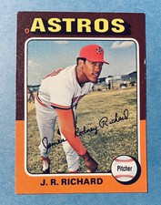1975 Topps - #73 J.R. Richard Houston Astros Baseball Card No Creases