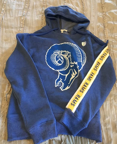 LOS ANGELES RAMS Football NFL Junk Food Hoodie Women's L Sweatshirt NEW NO TAGS Cover