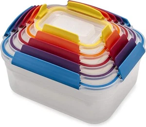 BPA-Free 10pc Food Container Set, Airtight Leakproof Lids - Picture 1 of 9