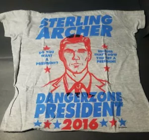T-Shirt Archer Sterling Archer for Danger Zone President 2016 Damen Größe Medium - Bild 1 von 2