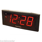Super Loud 2 Inch Red LED Alarm Clock, Low Vision, Blind Users