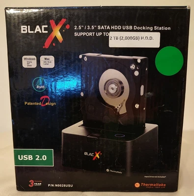 Estación de acoplamiento Thermaltake N0028USU BlacX Dual SATA HDD Foto 1 de 4