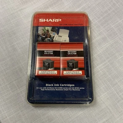 Sharp UX-C70B Black Ink Cartridge for UX-A1000, UX-B700 Genuine NIB - Image 1 of 2