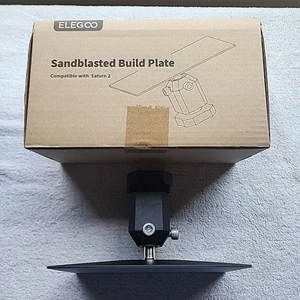 Elegoo Sandblasted Build Plate Mars 1/2/3 PRO Saturn 1/2/S MSLA 3D Printers EUC - Photo 1/15