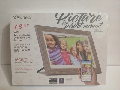 Aluratek ASHDPF13F 13.3" WiFi Digital Photo Frame Brand New Factory Sealed  - Image 1 of 3
