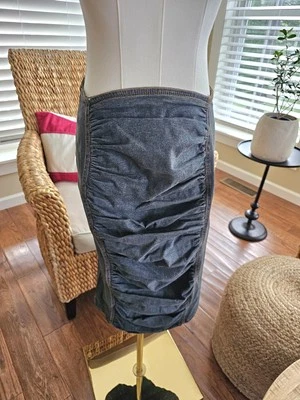 Falda lápiz vaquera acanalada vintage Arden B para mujer talla L hecha en EE. UU. Foto 1 de 4