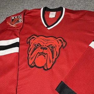 Vintage 90s Red Dog Hockey Jersey Mens XXL Beer Brewing USA Made Logo - Picture 1 of 11