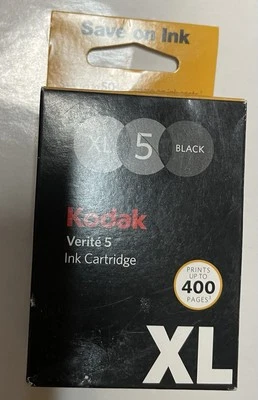 Kodak Verite 5 XL Black Ink Cartridge Printer Ink Genuine NEW - Image 1 of 4